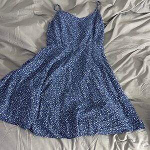 Old Navy Blue Floral Midi Dress